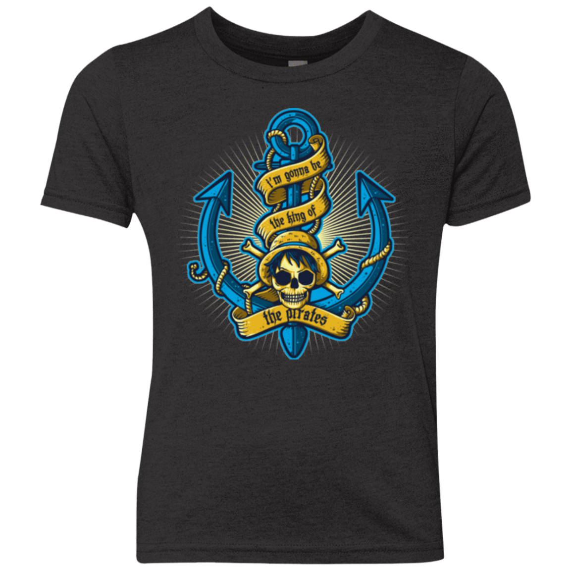 T-Shirts Vintage Black / YXS KING OF PIRATES Youth Triblend T-Shirt