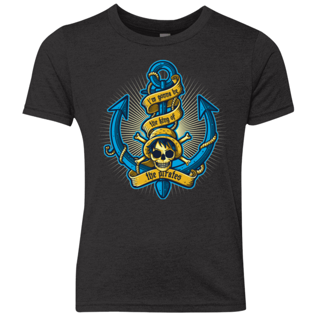 T-Shirts Vintage Black / YXS KING OF PIRATES Youth Triblend T-Shirt