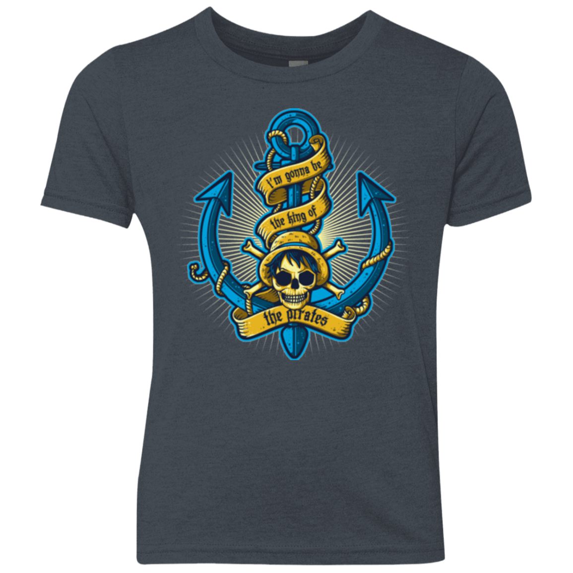 T-Shirts Vintage Navy / YXS KING OF PIRATES Youth Triblend T-Shirt