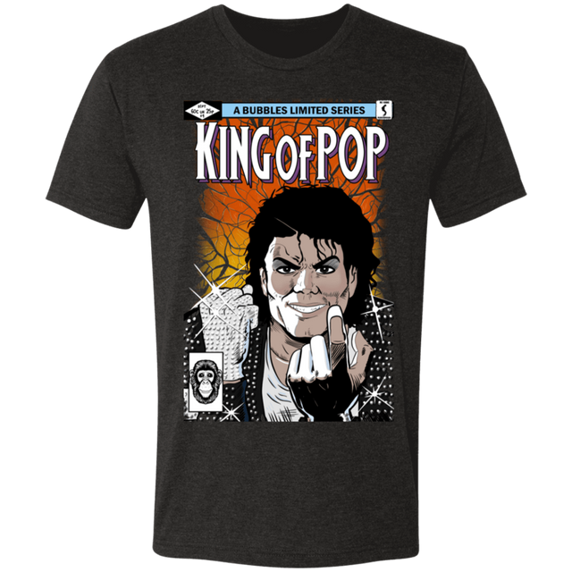 T-Shirts Vintage Black / S King of Pop Men's Triblend T-Shirt
