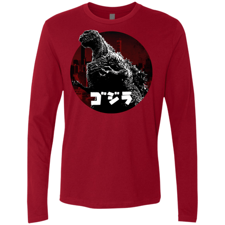 T-Shirts Cardinal / S King Of The City Men's Premium Long Sleeve
