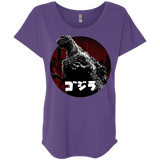 T-Shirts Purple Rush / X-Small King Of The City Triblend Dolman Sleeve