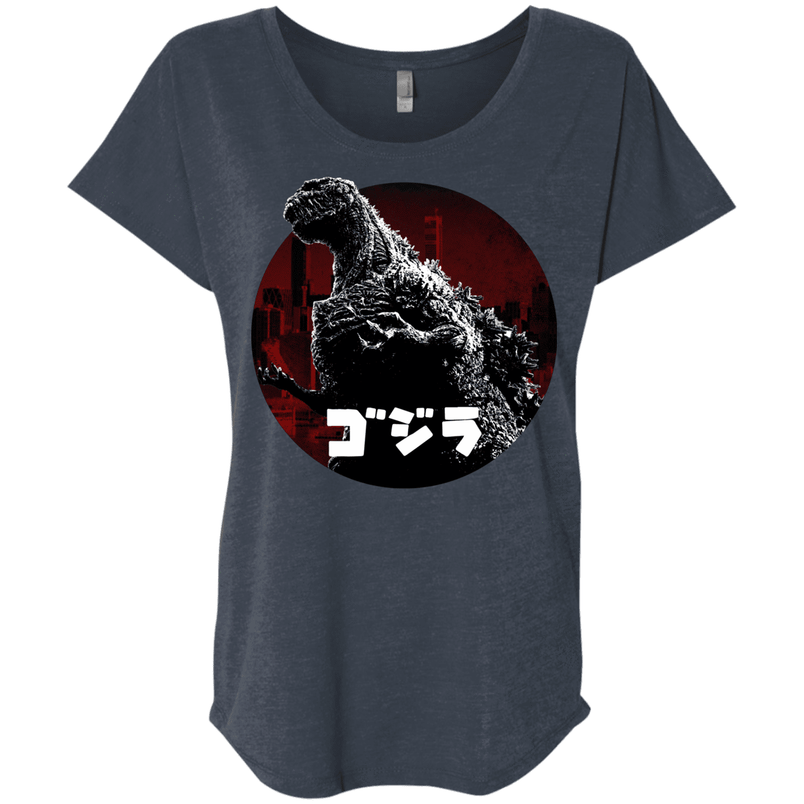 T-Shirts Vintage Navy / X-Small King Of The City Triblend Dolman Sleeve