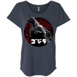 T-Shirts Vintage Navy / X-Small King Of The City Triblend Dolman Sleeve