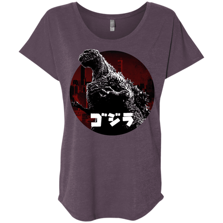 T-Shirts Vintage Purple / X-Small King Of The City Triblend Dolman Sleeve