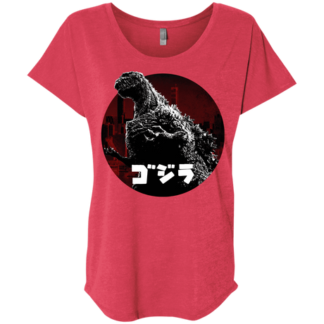 T-Shirts Vintage Red / X-Small King Of The City Triblend Dolman Sleeve