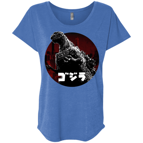 T-Shirts Vintage Royal / X-Small King Of The City Triblend Dolman Sleeve