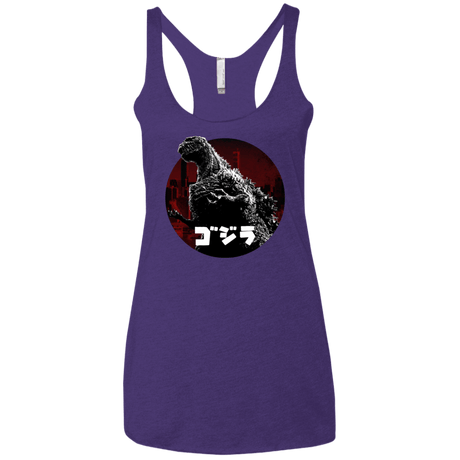 T-Shirts Purple Rush / X-Small King Of The City Women's Triblend Racerback Tank