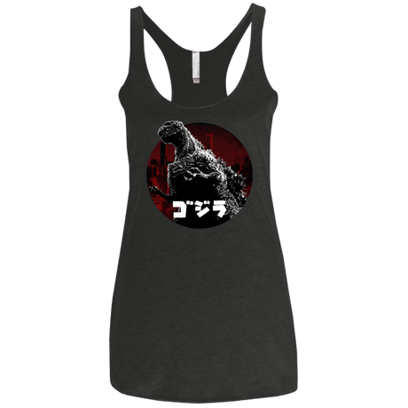 T-Shirts Vintage Black / X-Small King Of The City Women's Triblend Racerback Tank