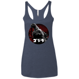 T-Shirts Vintage Navy / X-Small King Of The City Women's Triblend Racerback Tank
