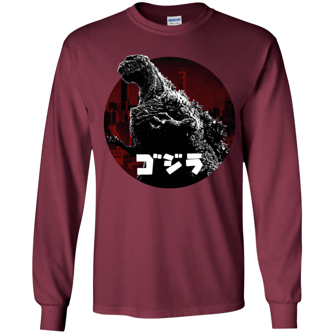 T-Shirts Maroon / YS King Of The City Youth Long Sleeve T-Shirt