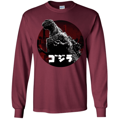 T-Shirts Maroon / YS King Of The City Youth Long Sleeve T-Shirt
