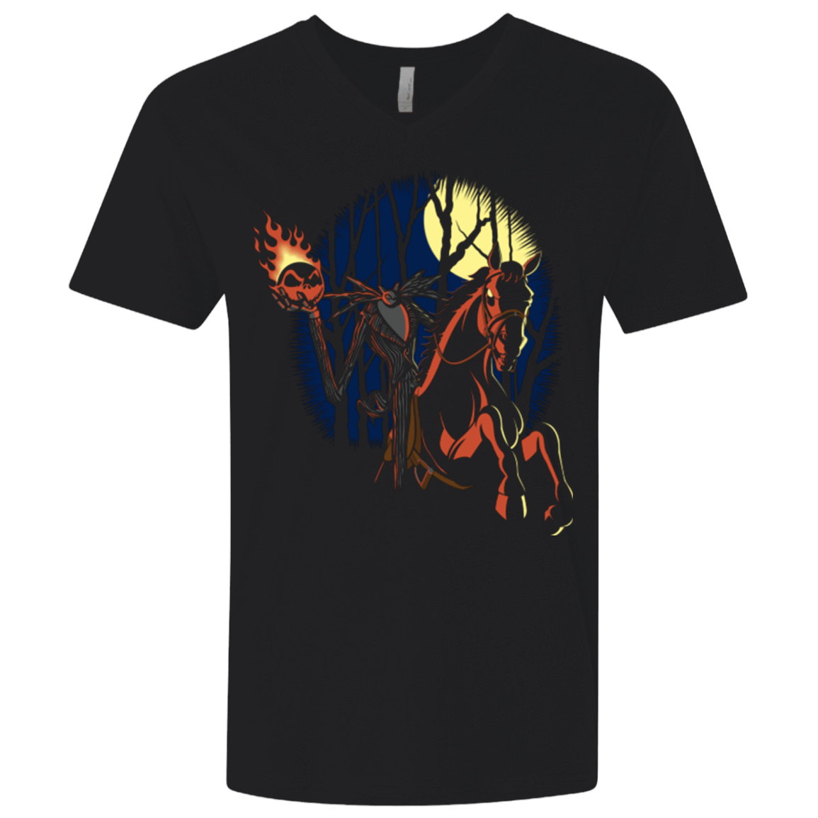 T-Shirts Black / X-Small King of the Hollow_designs by mephias Men's Premium V-Neck