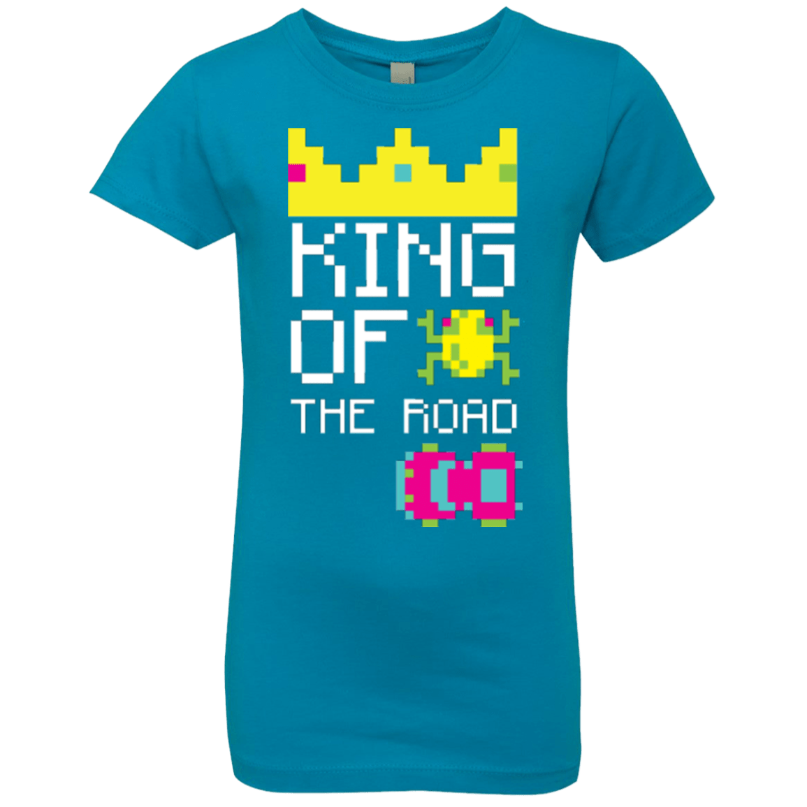 T-Shirts Turquoise / YXS King Of The Road Girls Premium T-Shirt