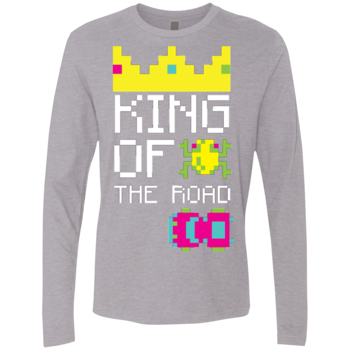 T-Shirts Heather Grey / Small King Of The Road Men's Premium Long Sleeve