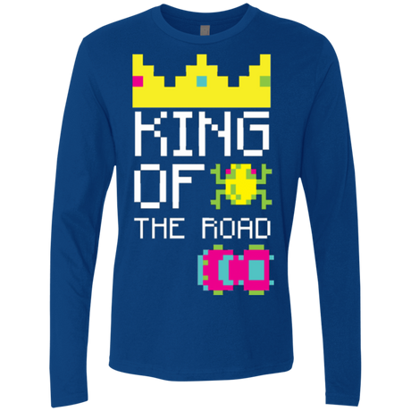 T-Shirts Royal / Small King Of The Road Men's Premium Long Sleeve