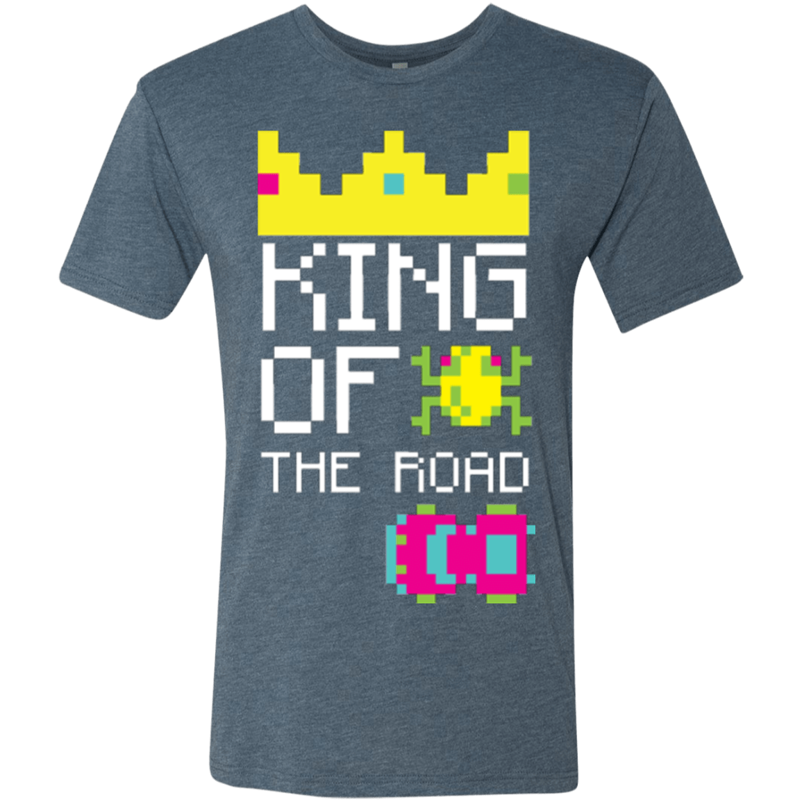 T-Shirts Indigo / Small King Of The Road Men's Triblend T-Shirt