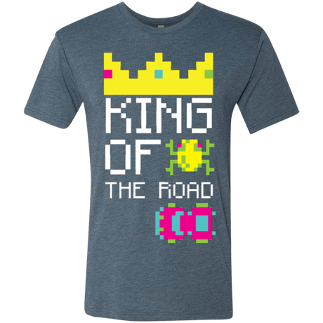 T-Shirts Indigo / Small King Of The Road Men's Triblend T-Shirt