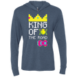 T-Shirts Indigo / X-Small King Of The Road Triblend Long Sleeve Hoodie Tee