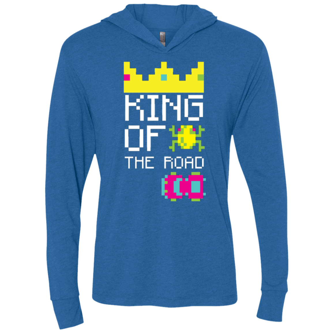 T-Shirts Vintage Royal / X-Small King Of The Road Triblend Long Sleeve Hoodie Tee