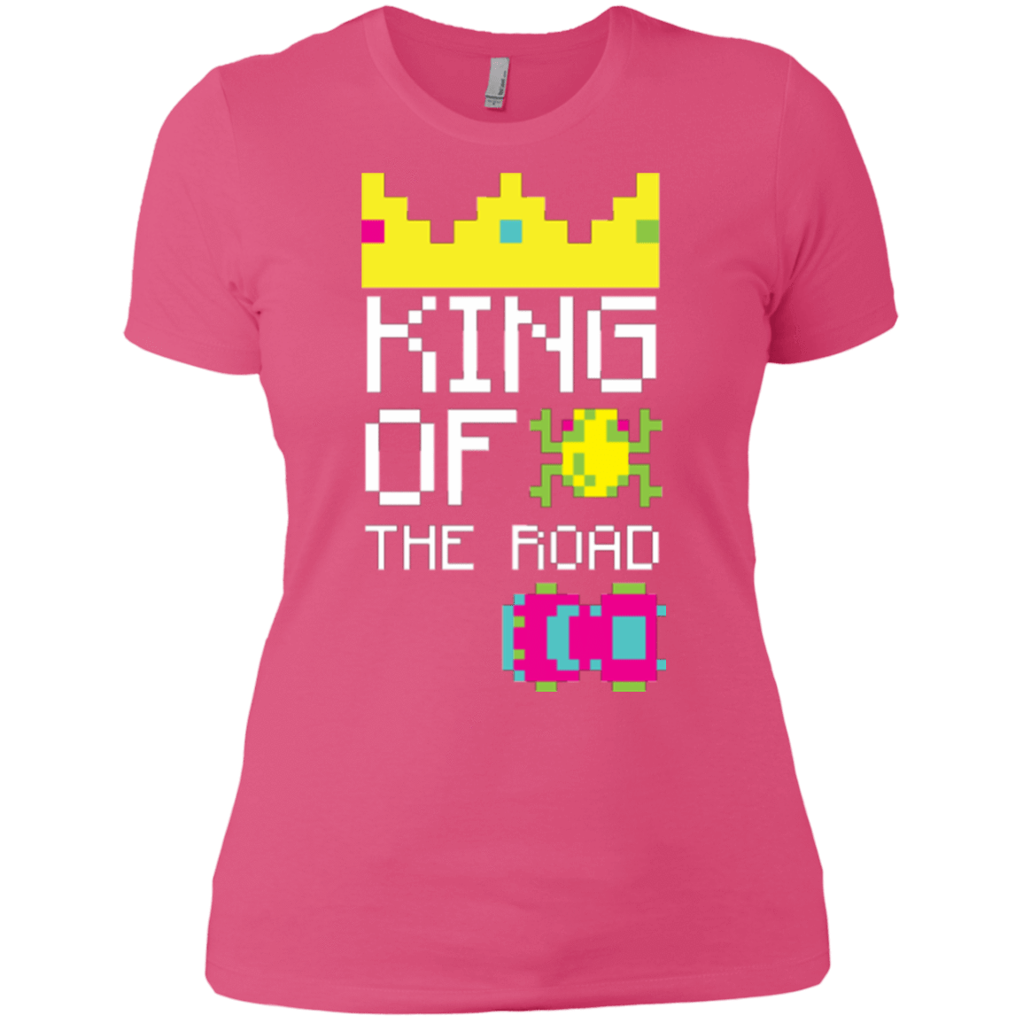 T-Shirts Hot Pink / X-Small King Of The Road Women's Premium T-Shirt