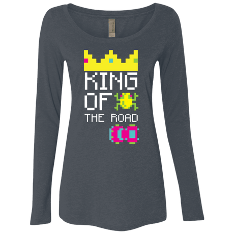 T-Shirts Vintage Navy / Small King Of The Road Women's Triblend Long Sleeve Shirt