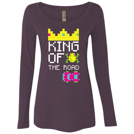T-Shirts Vintage Purple / Small King Of The Road Women's Triblend Long Sleeve Shirt