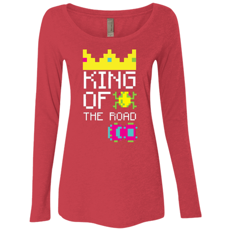 T-Shirts Vintage Red / Small King Of The Road Women's Triblend Long Sleeve Shirt