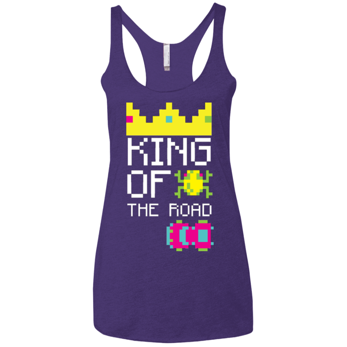 T-Shirts Purple Rush / X-Small King Of The Road Women's Triblend Racerback Tank