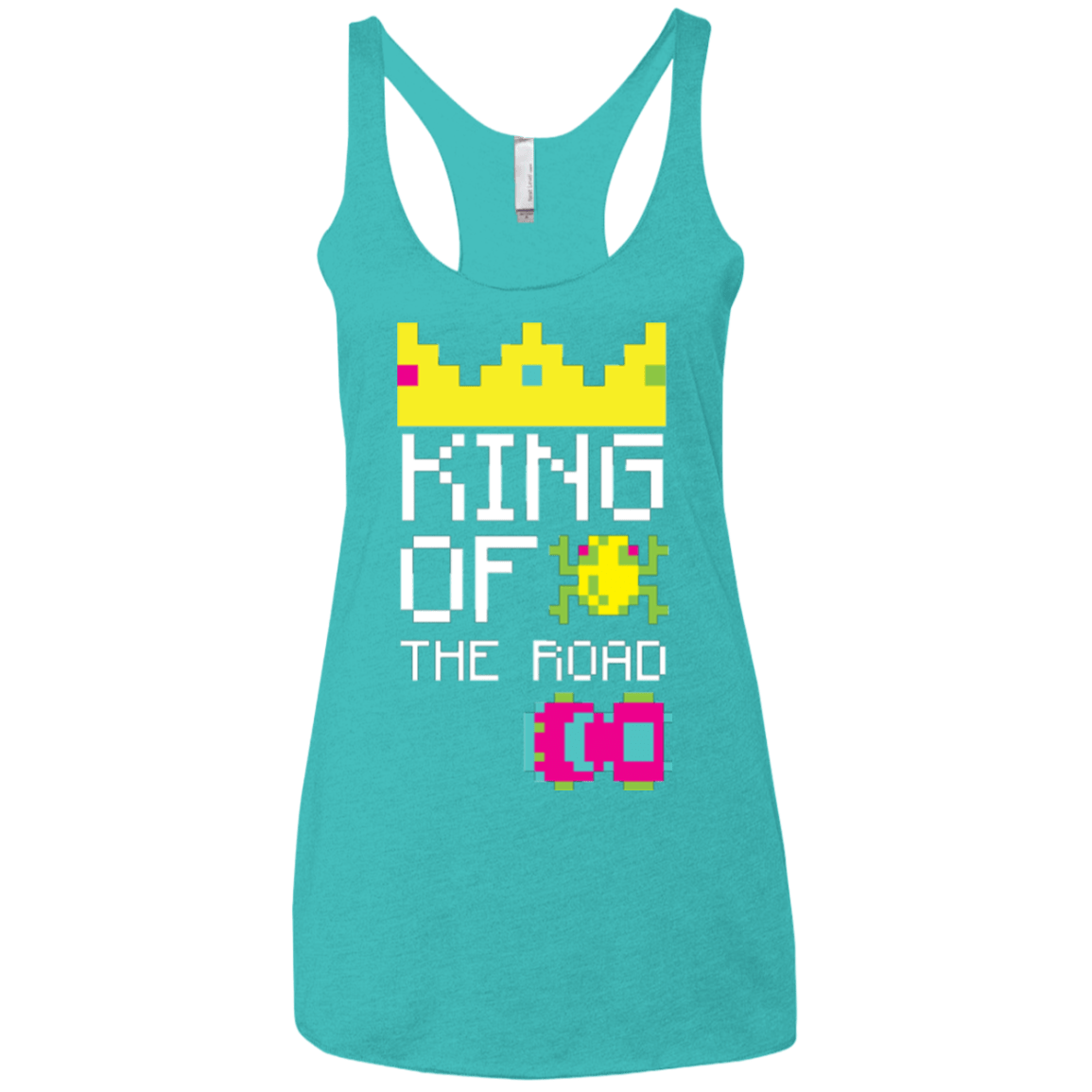 T-Shirts Tahiti Blue / X-Small King Of The Road Women's Triblend Racerback Tank