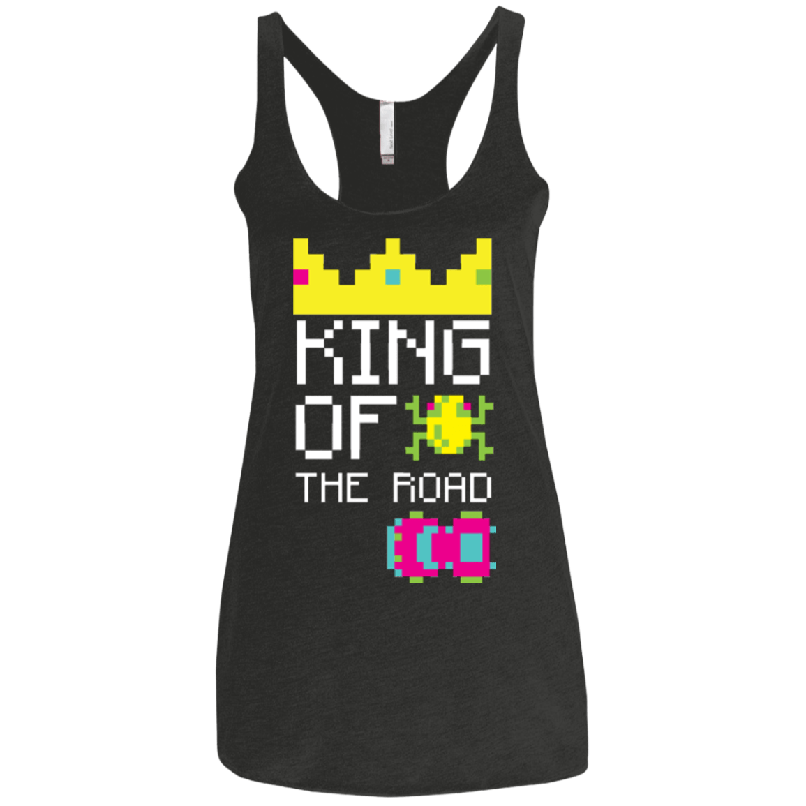 T-Shirts Vintage Black / X-Small King Of The Road Women's Triblend Racerback Tank