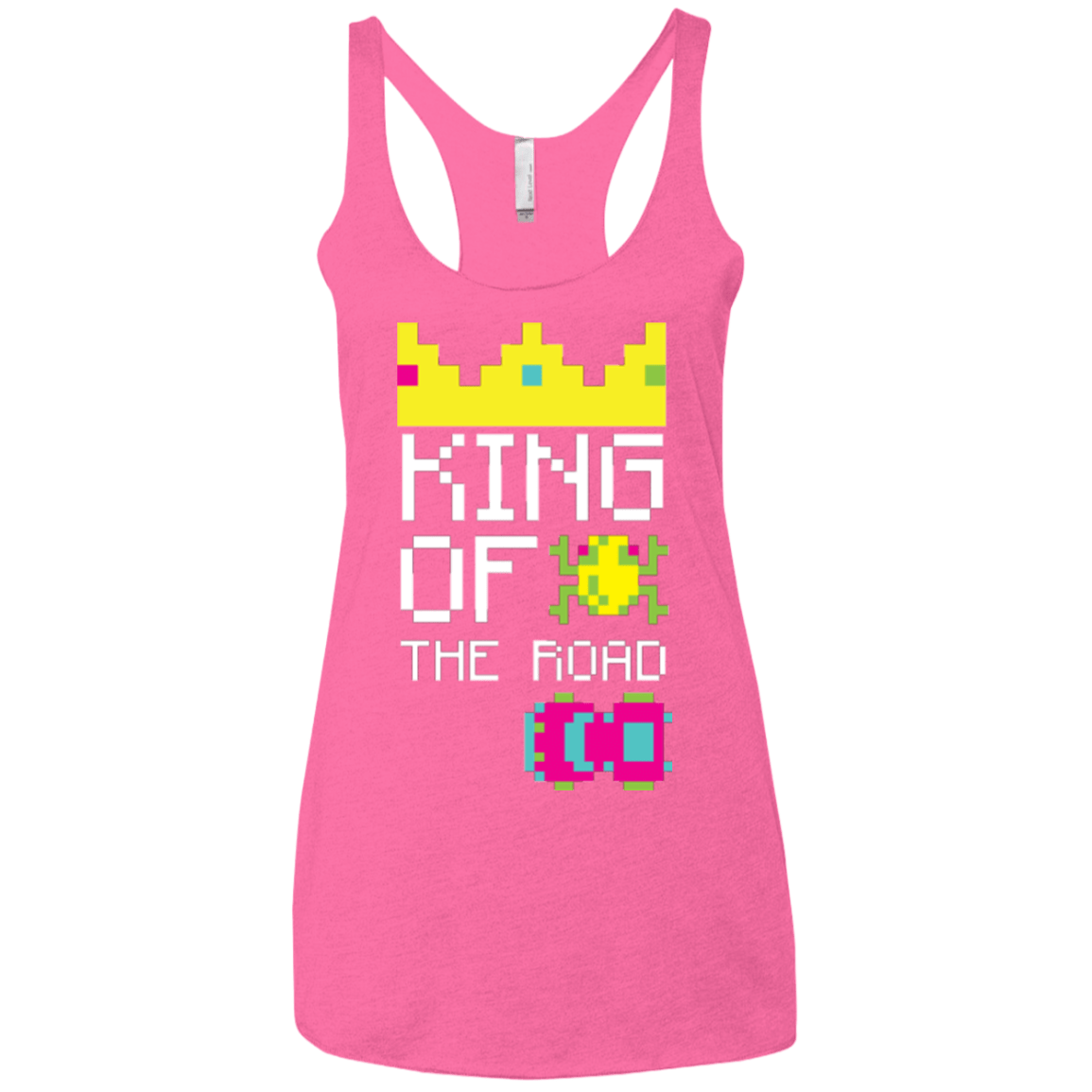 T-Shirts Vintage Pink / X-Small King Of The Road Women's Triblend Racerback Tank