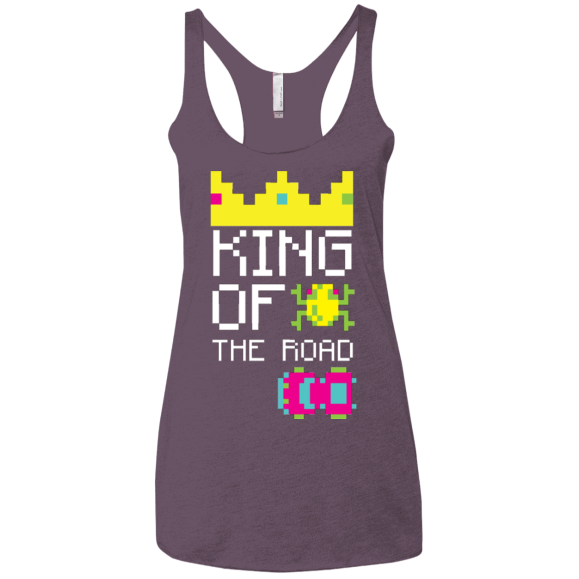 T-Shirts Vintage Purple / X-Small King Of The Road Women's Triblend Racerback Tank
