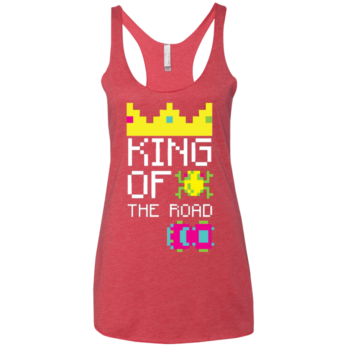 T-Shirts Vintage Red / X-Small King Of The Road Women's Triblend Racerback Tank