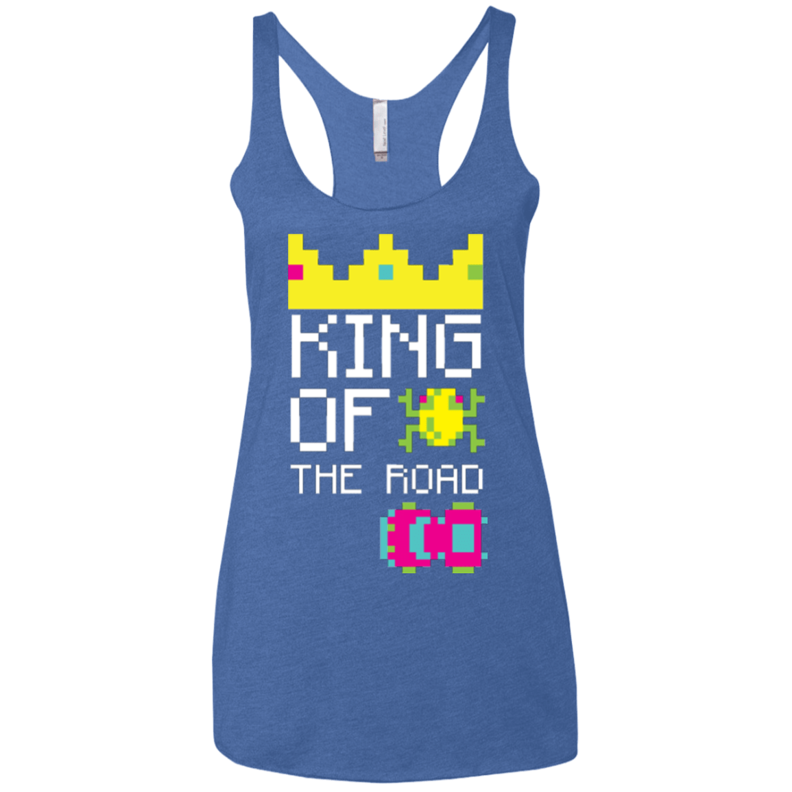 T-Shirts Vintage Royal / X-Small King Of The Road Women's Triblend Racerback Tank
