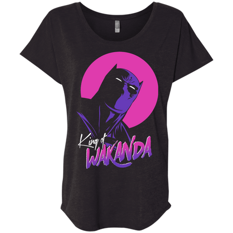T-Shirts Vintage Black / X-Small King of Wakanda Triblend Dolman Sleeve