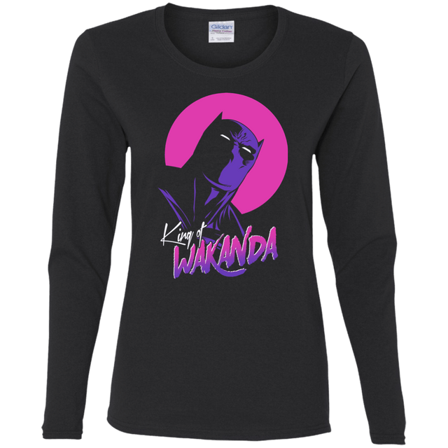 T-Shirts Black / S King of Wakanda Women's Long Sleeve T-Shirt