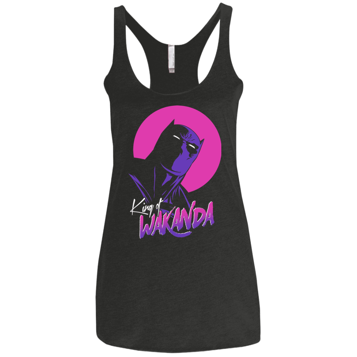 T-Shirts Vintage Black / X-Small King of Wakanda Women's Triblend Racerback Tank