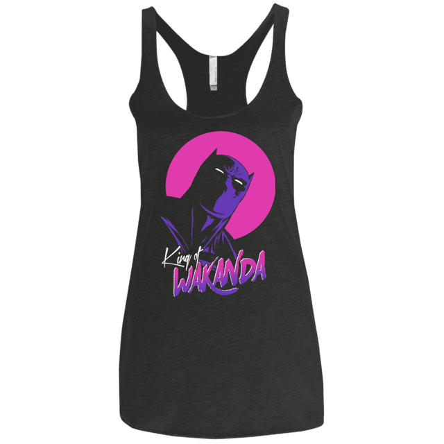 T-Shirts Vintage Black / X-Small King of Wakanda Women's Triblend Racerback Tank