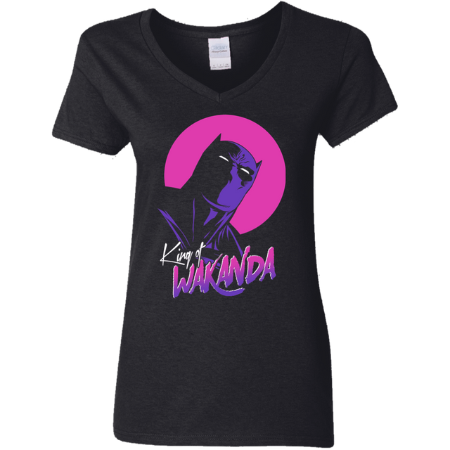 T-Shirts Black / S King of Wakanda Women's V-Neck T-Shirt