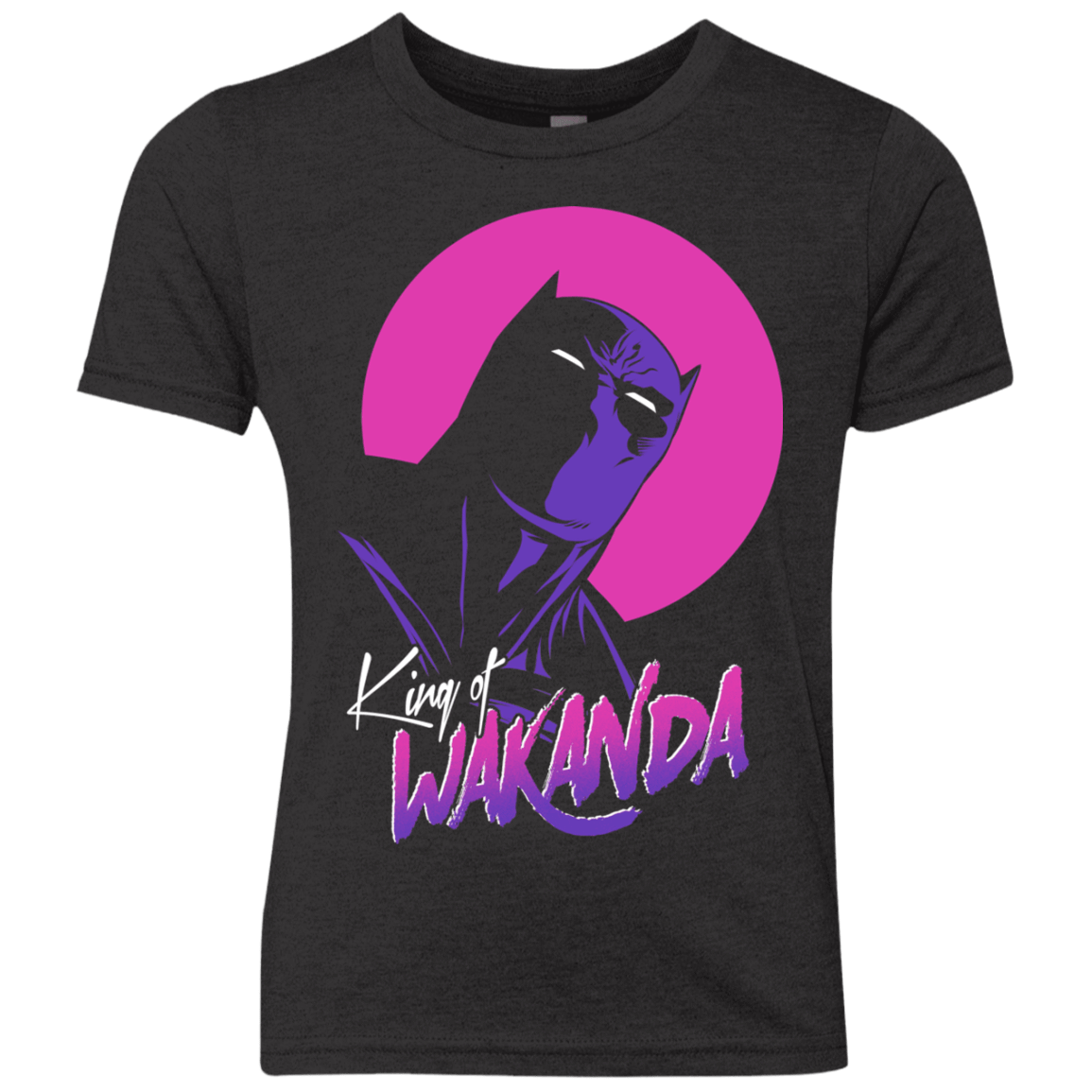 T-Shirts Vintage Black / YXS King of Wakanda Youth Triblend T-Shirt