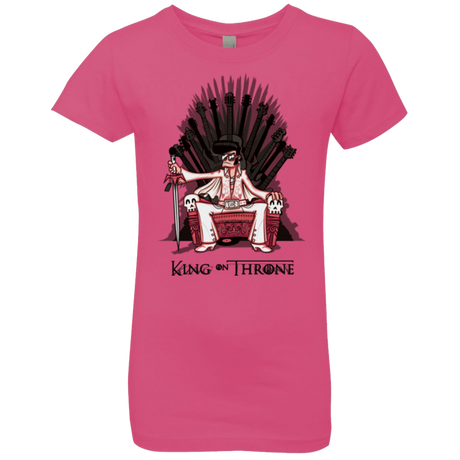 T-Shirts Hot Pink / YXS King on Throne Girls Premium T-Shirt