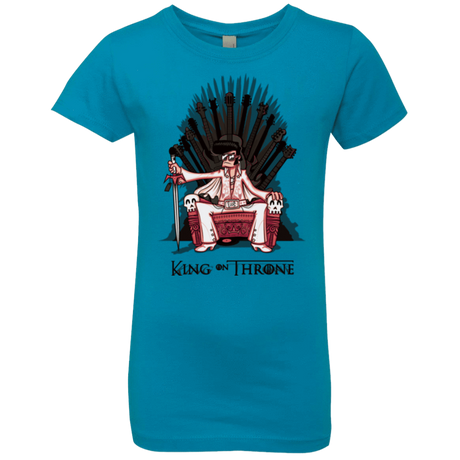 T-Shirts Turquoise / YXS King on Throne Girls Premium T-Shirt