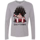 T-Shirts Heather Grey / Small King on Throne Men's Premium Long Sleeve