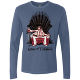 T-Shirts Indigo / Small King on Throne Men's Premium Long Sleeve