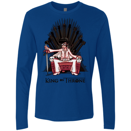 T-Shirts Royal / Small King on Throne Men's Premium Long Sleeve