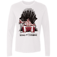 T-Shirts White / Small King on Throne Men's Premium Long Sleeve