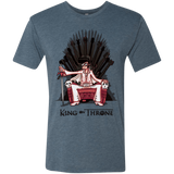 T-Shirts Indigo / Small King on Throne Men's Triblend T-Shirt