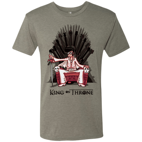T-Shirts Venetian Grey / Small King on Throne Men's Triblend T-Shirt