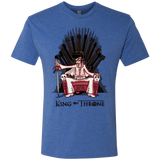T-Shirts Vintage Royal / Small King on Throne Men's Triblend T-Shirt